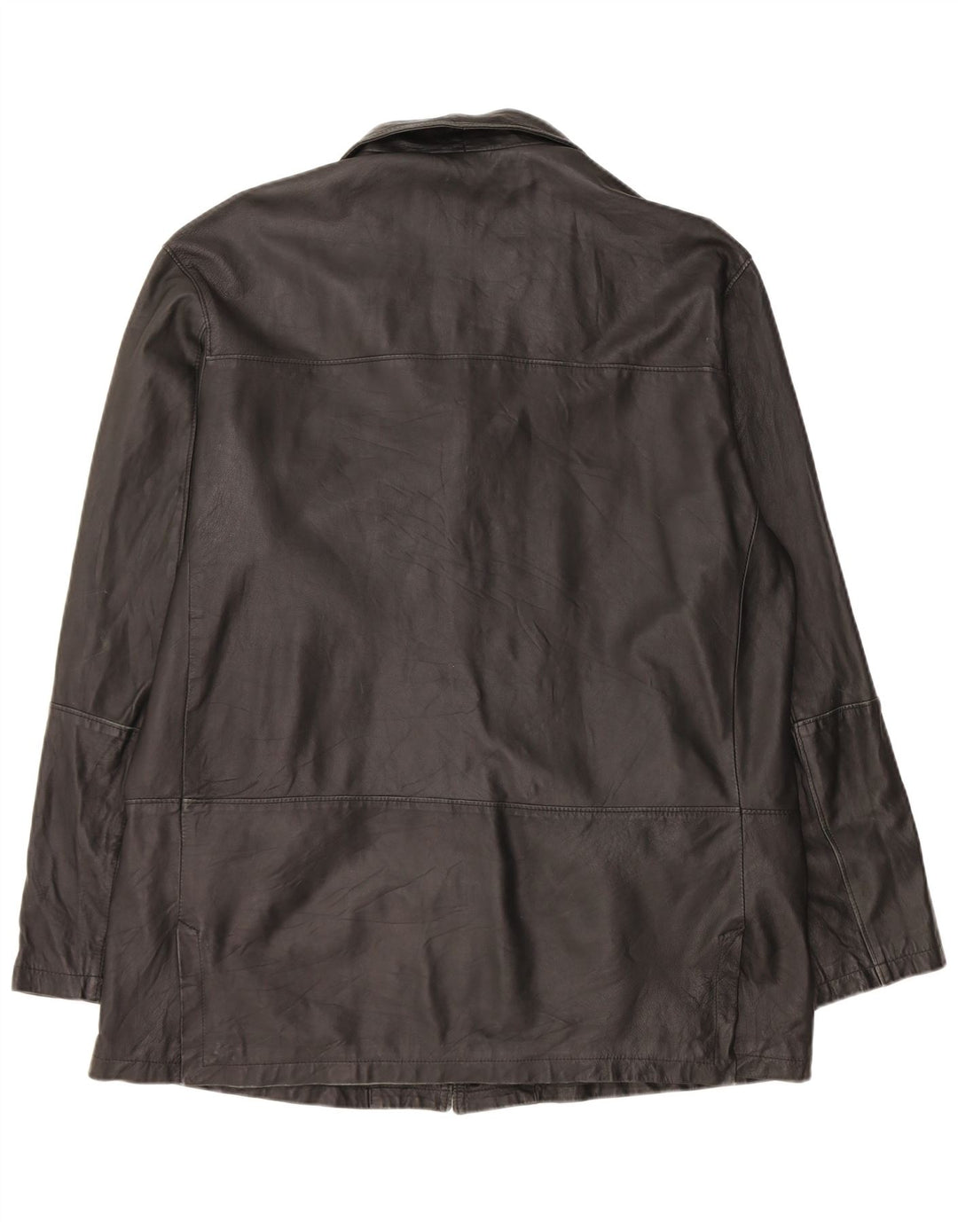 Bizzarro Męska marynarka zapinana na 3 guziki IT 54 2XL Czarna skóra