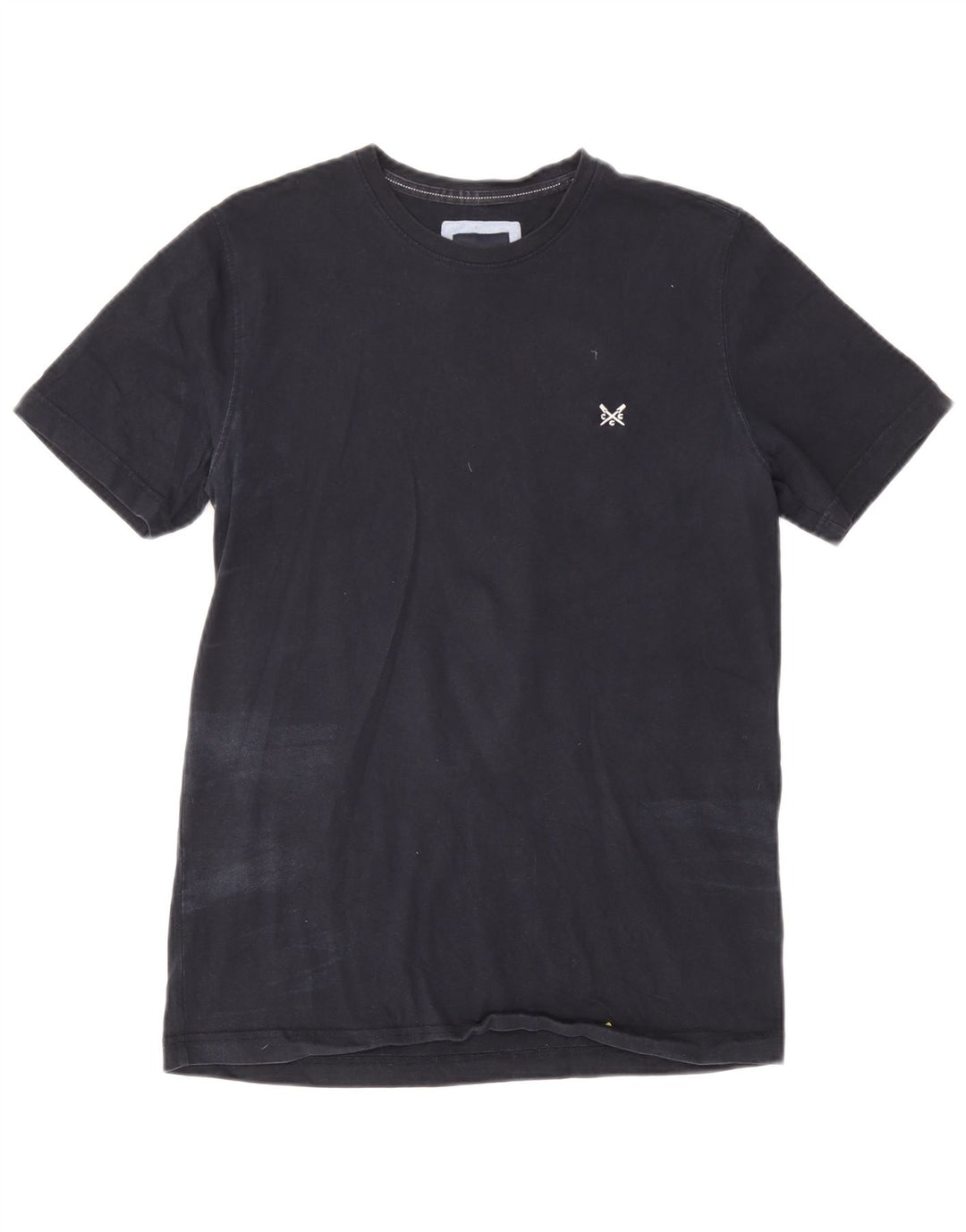 Crew Clothing Męski T-shirt Top Średni Granatowy Bawełna
