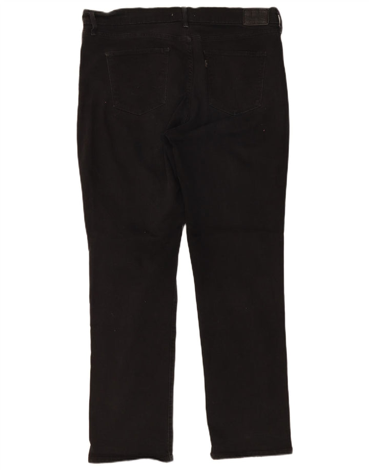 Damskie jeansy LEVI'S 314 modelujące proste W33 L30 czarne