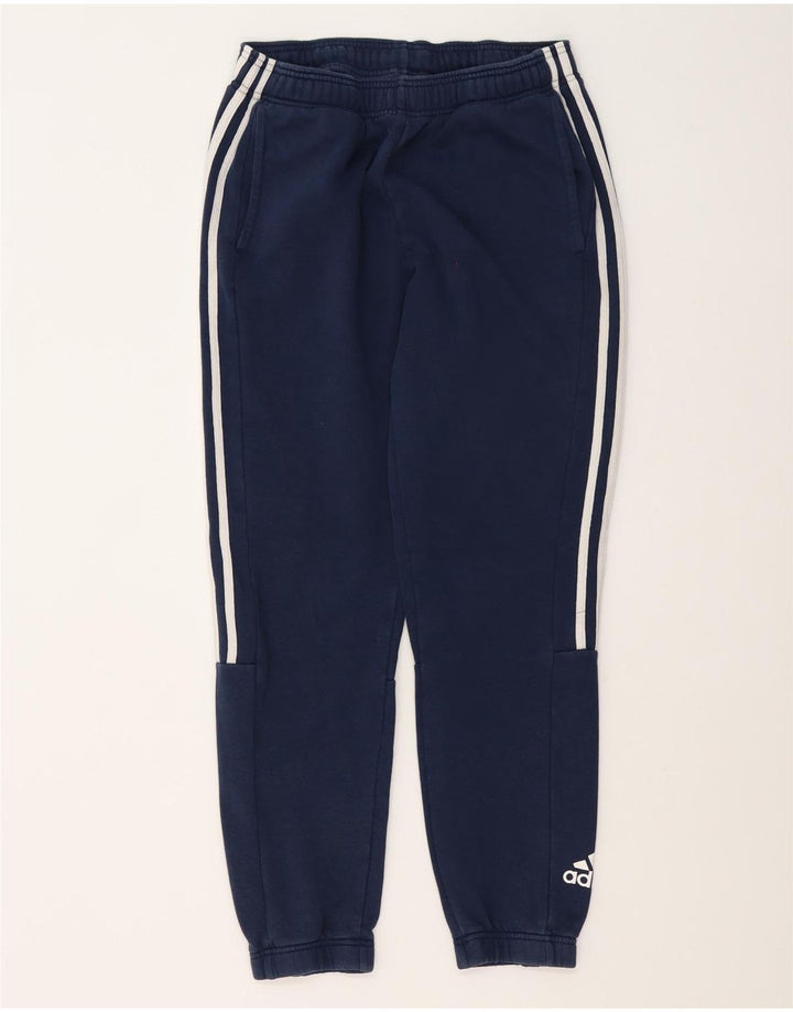 Męskie spodnie dresowe Adidas, średnie granatowe