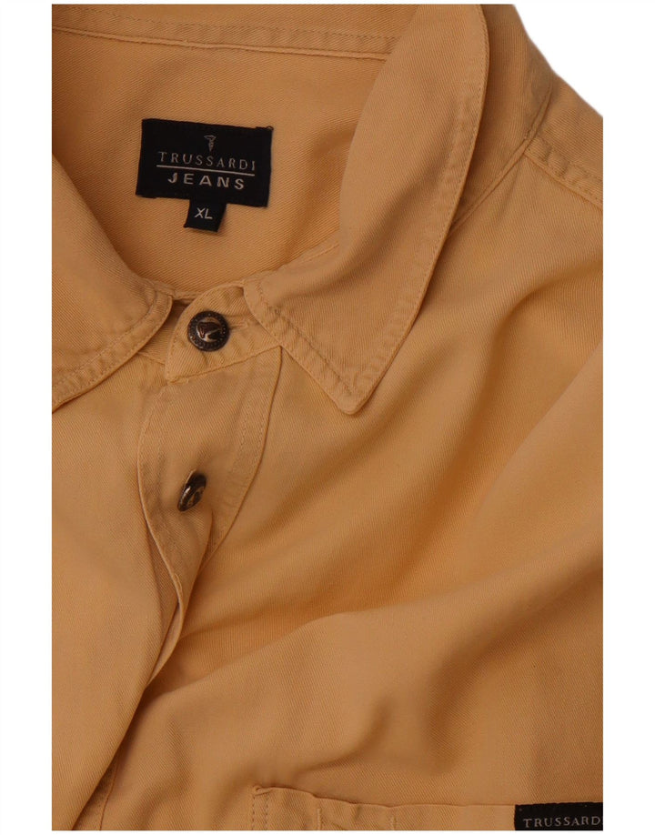 Koszula męska TRUSSARDI JEANS XL brązowa