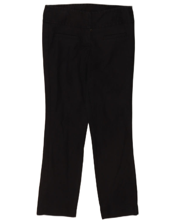Proste spodnie damskie Benetton EU 40 Medium W28 L26 Czarna bawełna