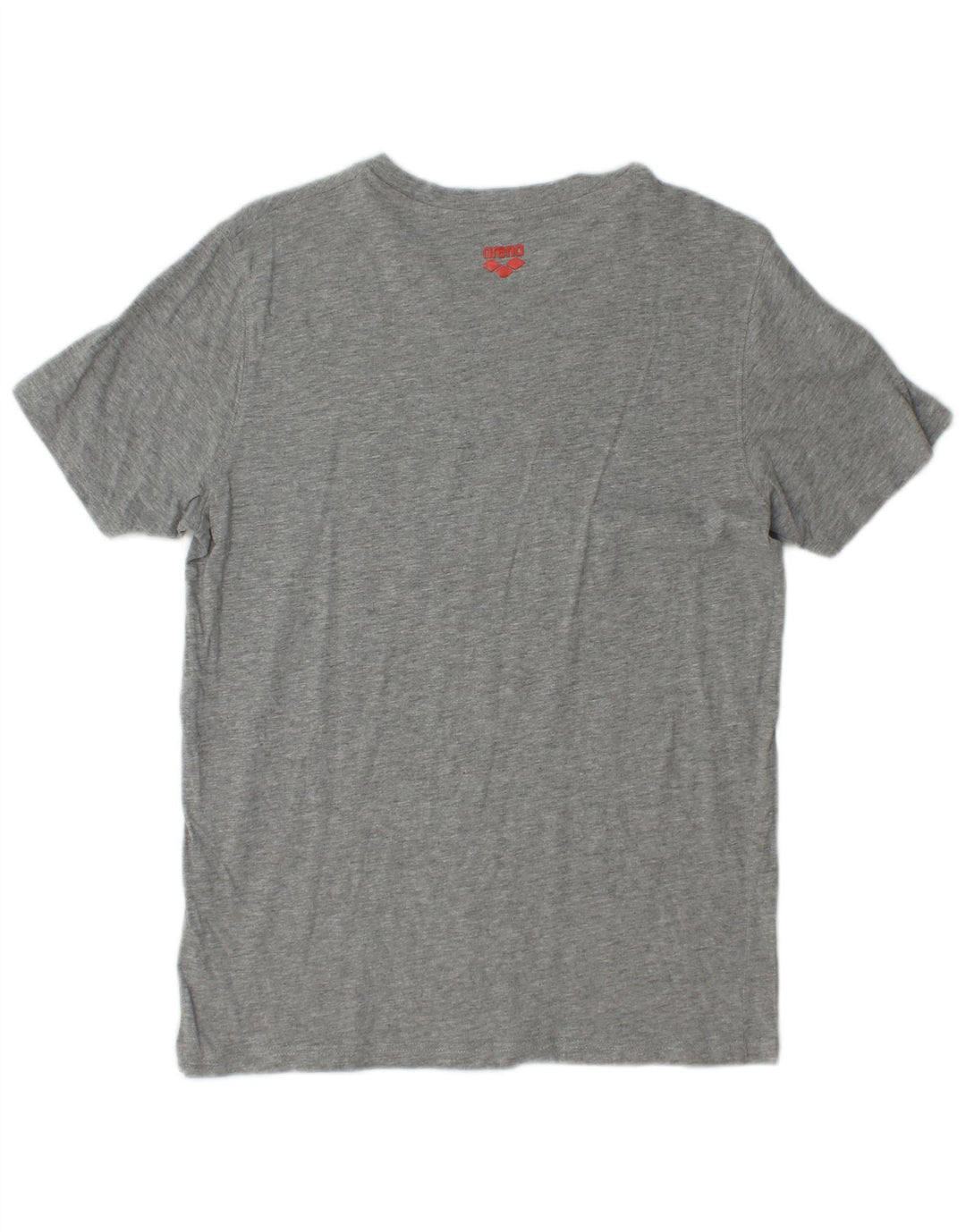 ARENA Mens Graphic T-Shirt Top Medium Grey Cotton
