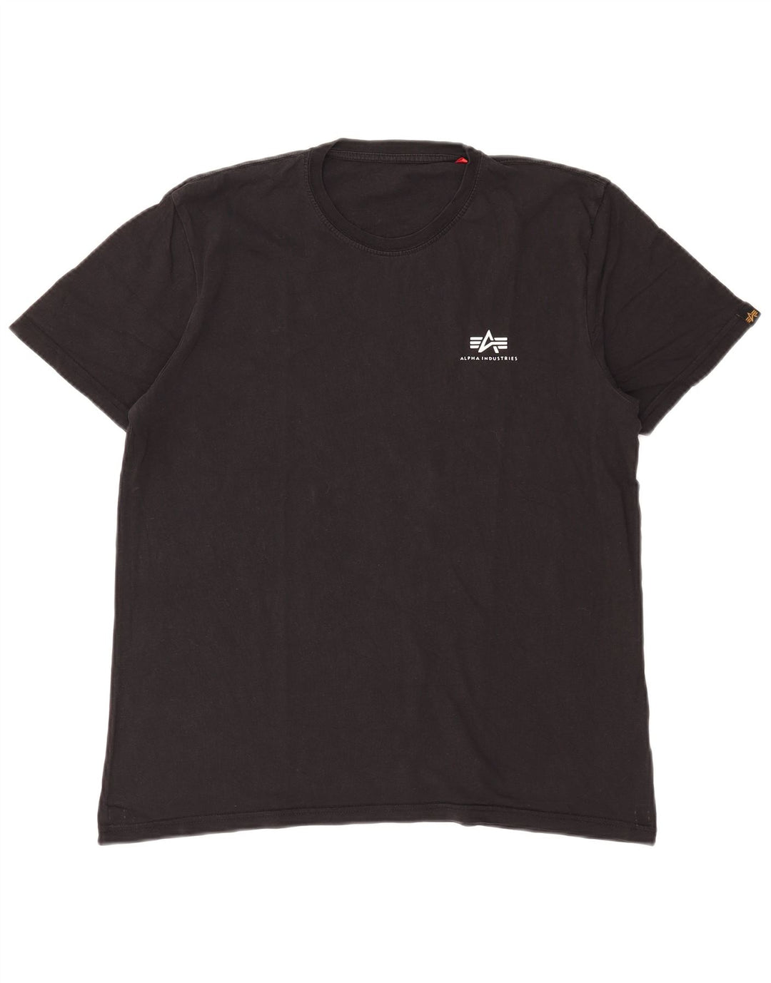 T-shirt męski Alpha Industries, średni czarny, bawełniany