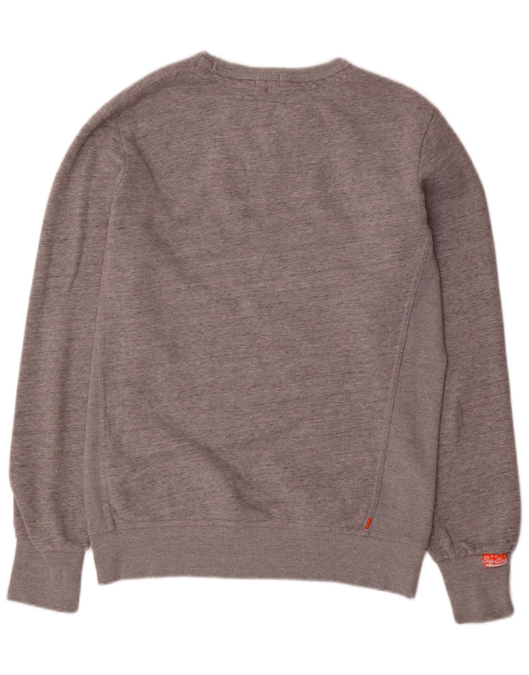SUPERDRY Męska bluza dresowa, duża, szara, nakrapiana bawełna