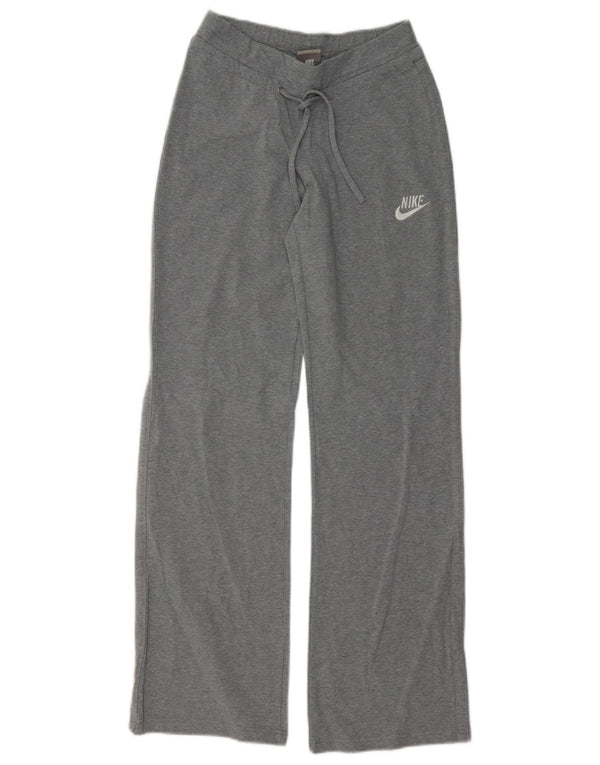 Damskie spodnie dresowe Nike o swobodnym kroju, UK 8/10, małe, szare, bawełniane