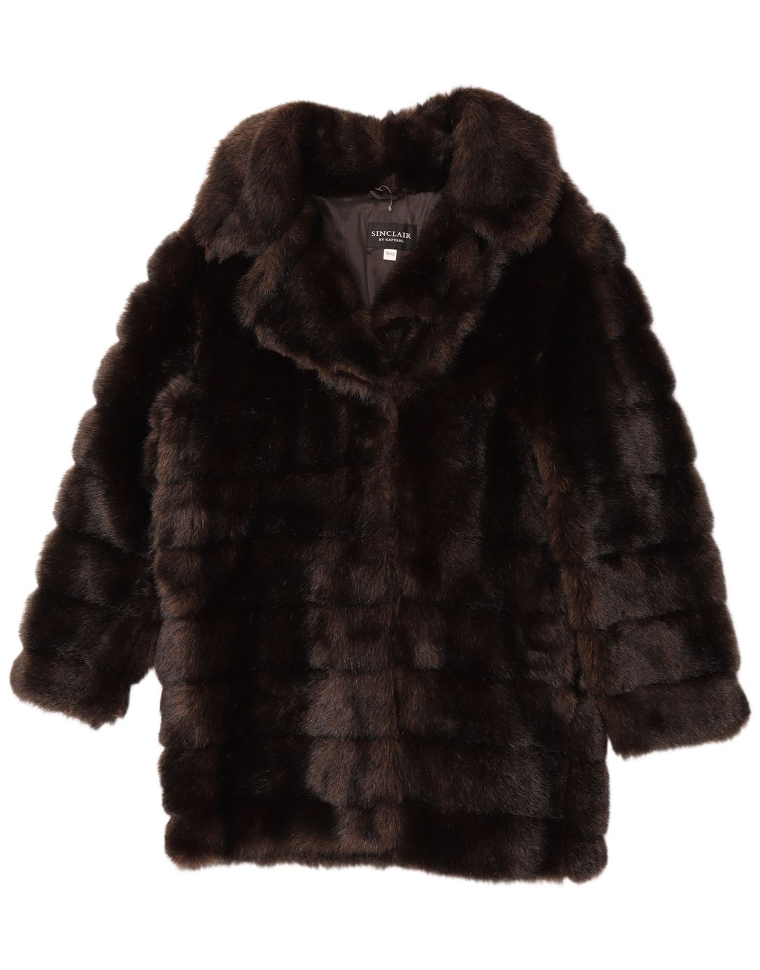Sinclair damski płaszcz ze sztucznego futra EU 38/40 średni brąz modacryl