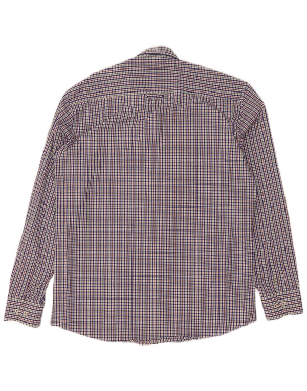 Polo Ralph Lauren Mens Custom Fit Shirt Large Blue Check Cotton