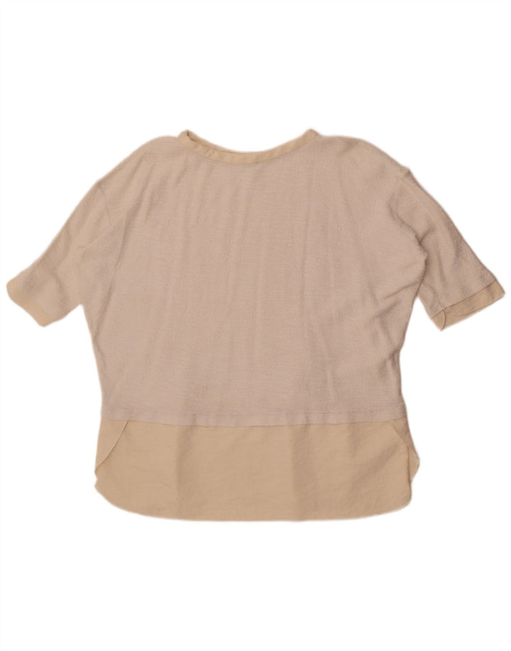Damska koszulka oversize Zara UK 16, duża, biała