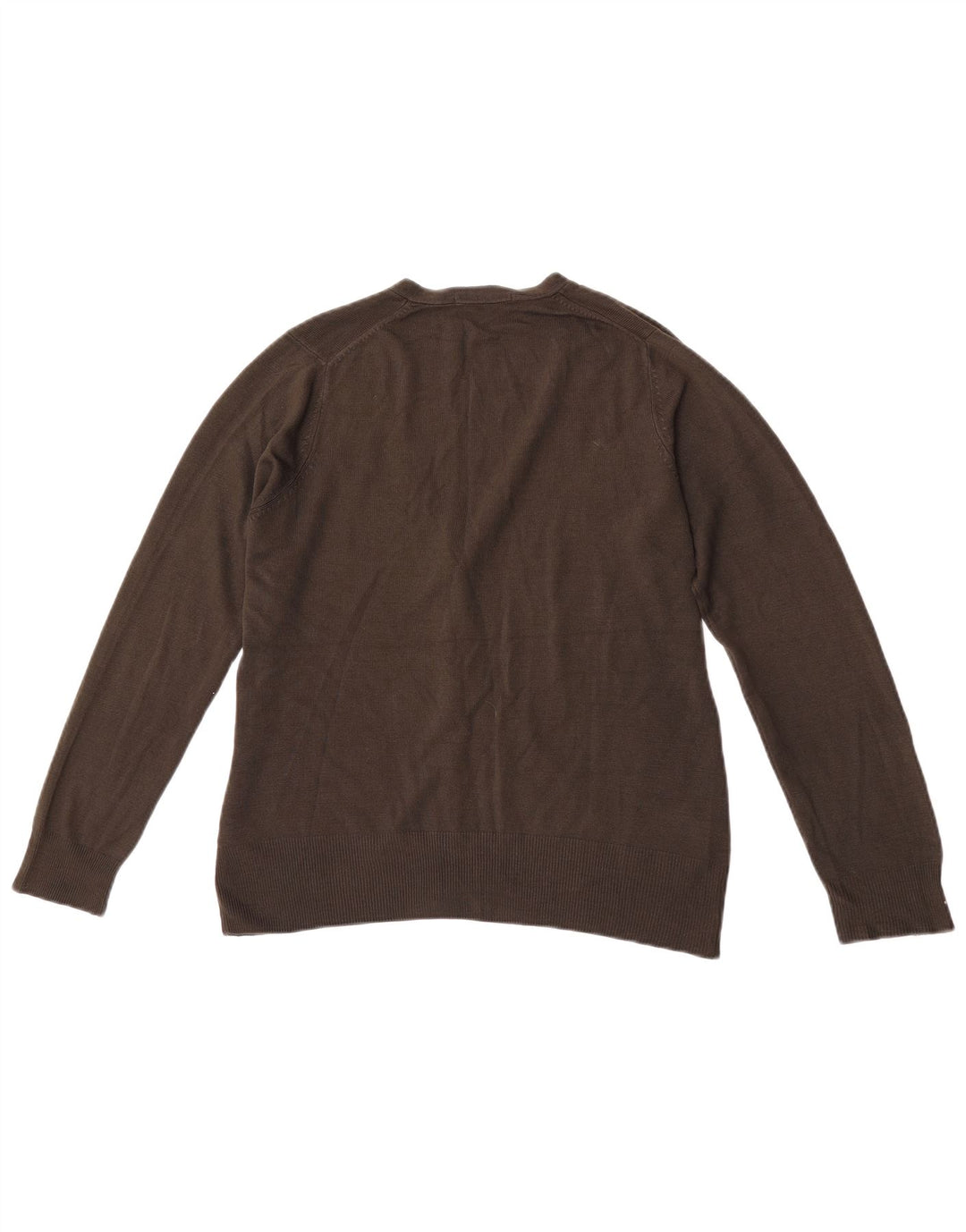 Marks & Spencer Damski sweter kardigan UK 14, duży, khaki, akryl