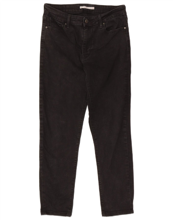 Damskie jeansy Levi's 712 Slim W30 L27 Czarna bawełna