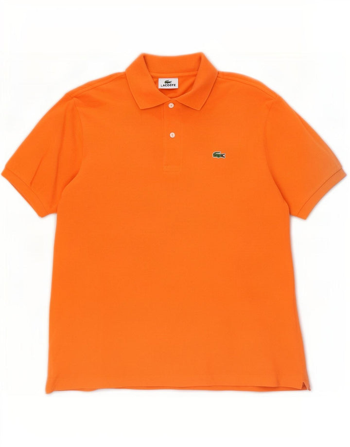 Męska koszulka polo Lacoste, rozmiar 4, średnia, pomarańczowa, bawełniana
