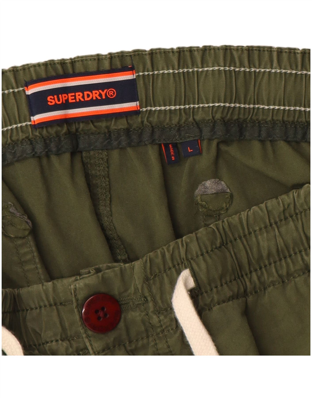 Męskie spodenki chino Superdry, duże, W34, bawełna khaki