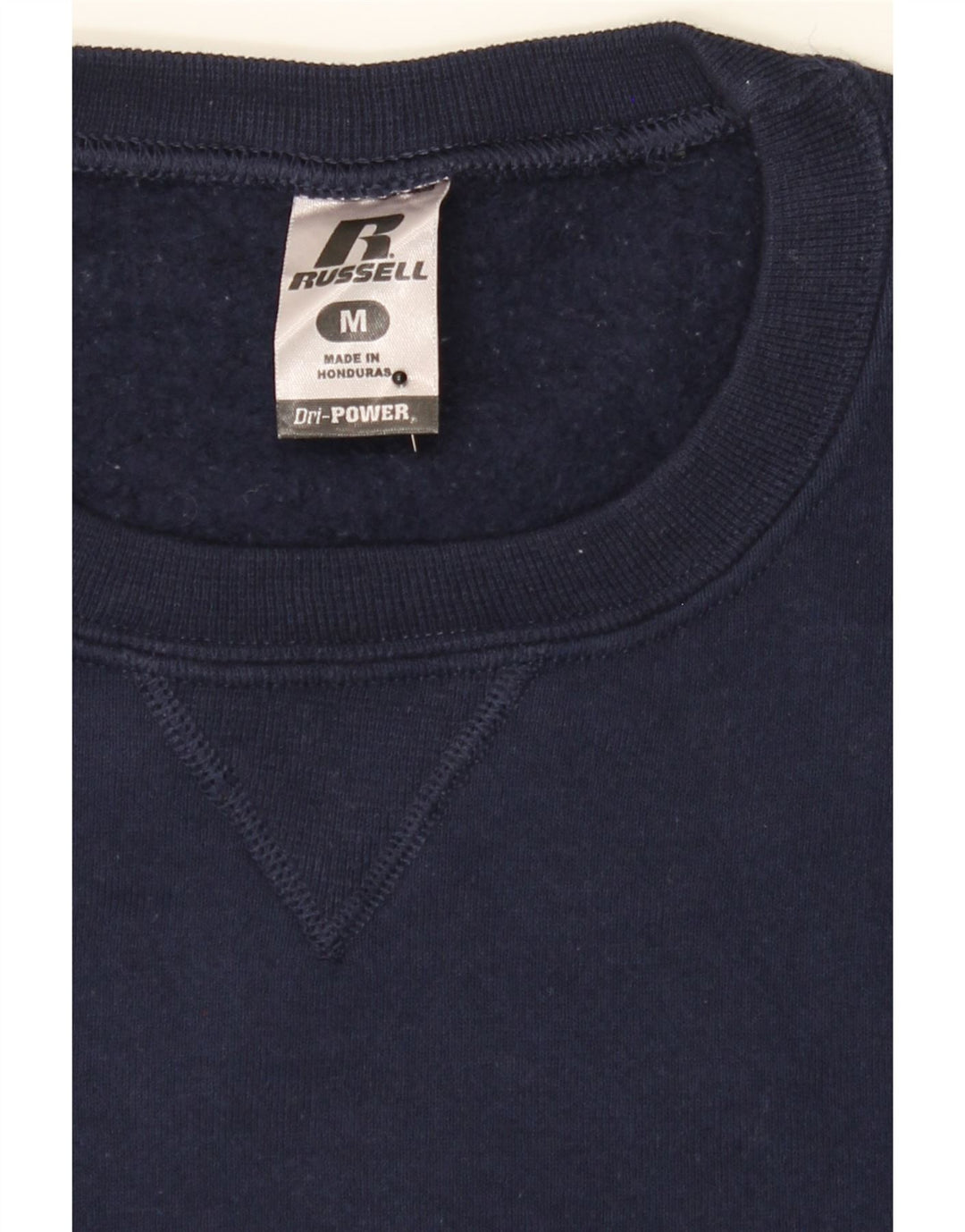RUSSELL ATHLETIC Mens Sweatshirt Jumper Medium Navy Blue Cotton Vintage Russell Athletic and Second-Hand Russell Athletic from Messina Hembry 