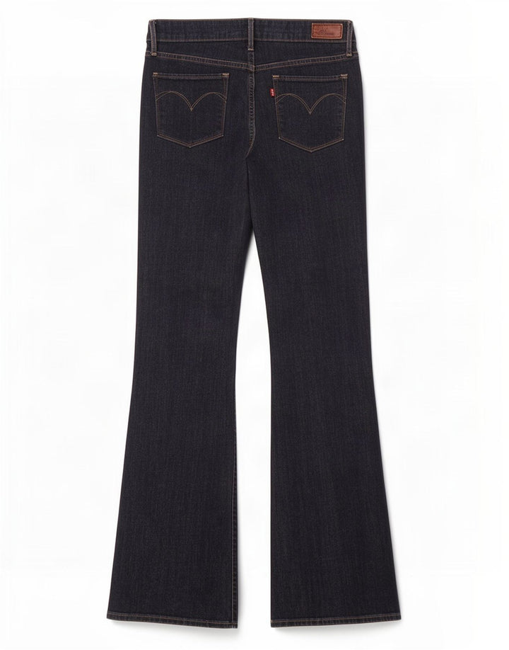 Damskie jeansy Levi's Slight Curve Flared W27 L32 Granatowa bawełna