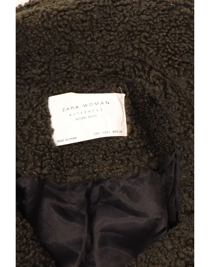 Płaszcz damski Zara Teddy Bear UK 16, duży, khaki