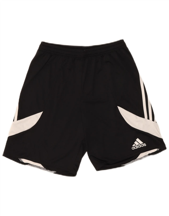 Męskie spodenki sportowe Adidas Climalite, mały, czarny poliester z blokami kolorów