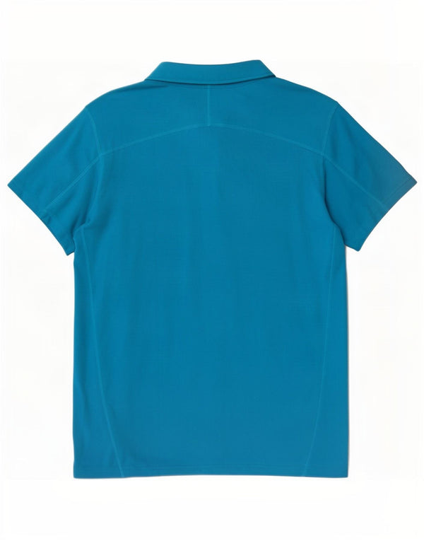 Męska koszulka polo Nike Dri Fit, duża niebieska, poliestrowa