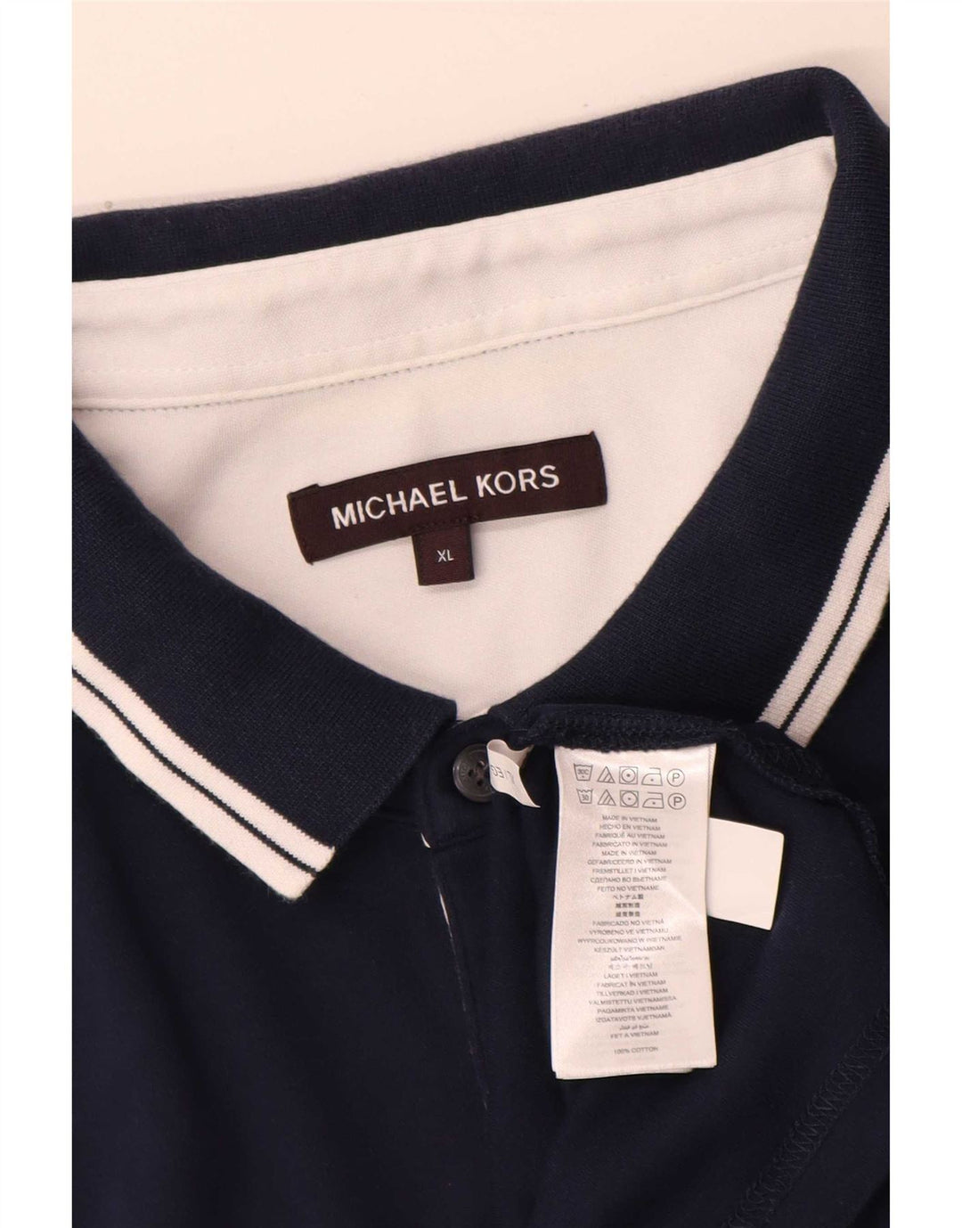 Męska koszulka polo Michael Kors Regular XL, granatowa, bawełniana