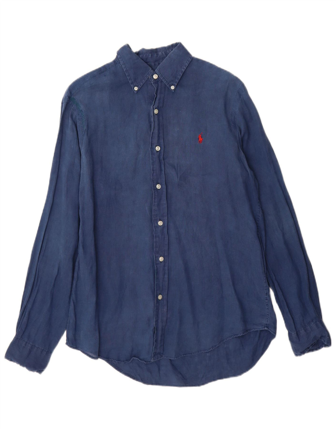 Koszula męska Ralph Lauren, mała, granatowa, lniana