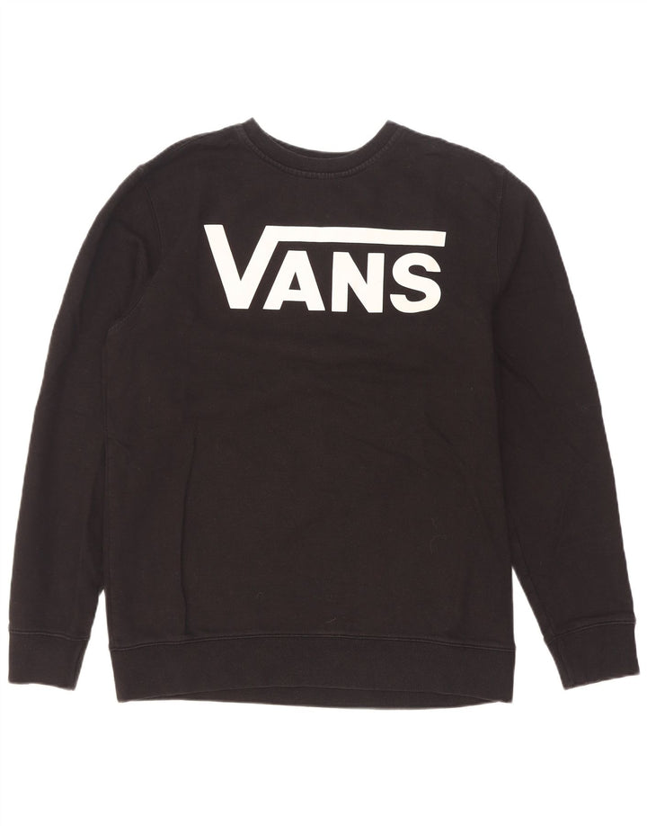Męska bluza z grafiką Vans, średnia czarna, bawełniana