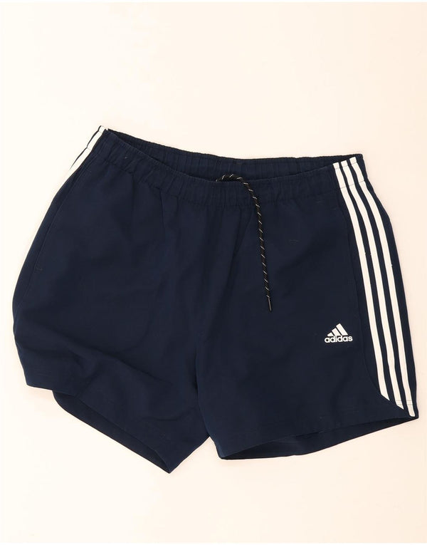 Męskie spodenki sportowe Adidas Climalite XL granatowe, poliestrowe