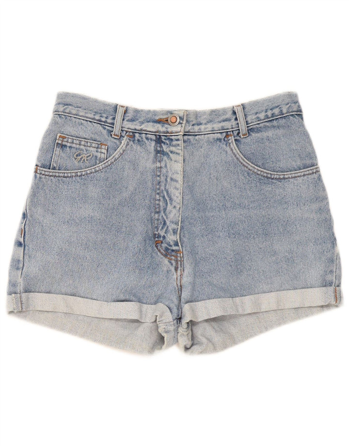 Damskie spodenki jeansowe Vintage W30 Średnioniebieskie bawełniane