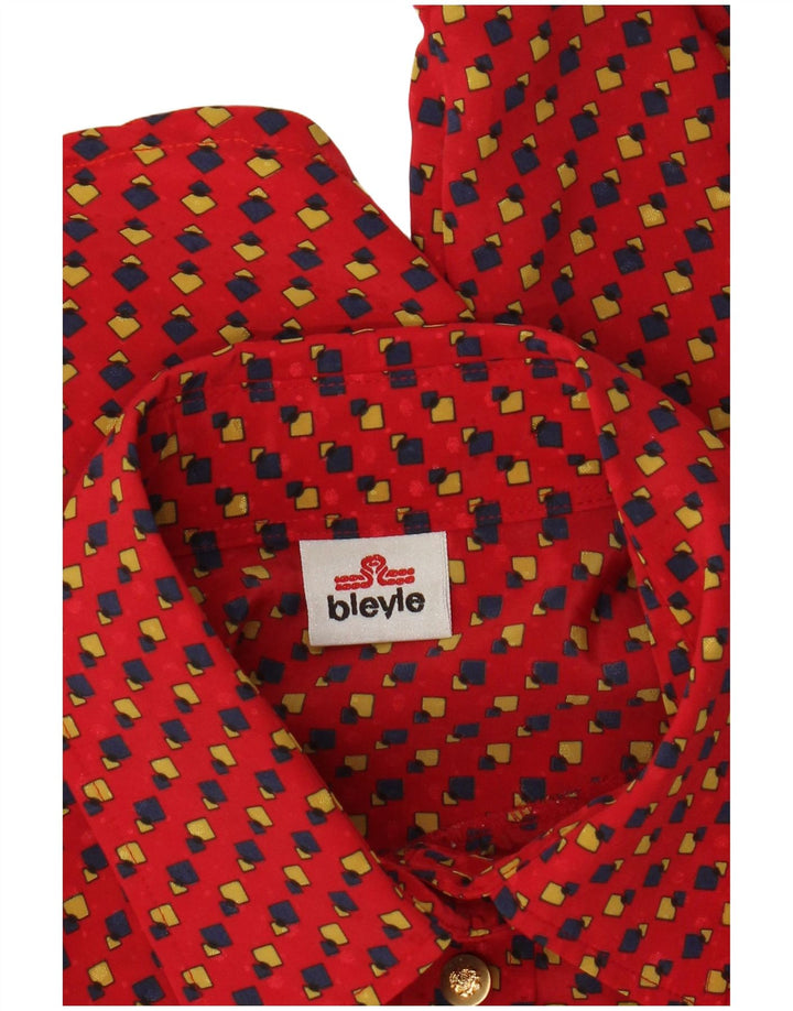 Koszula damska Bleyle UK 20 2XL czerwona geometryczna
