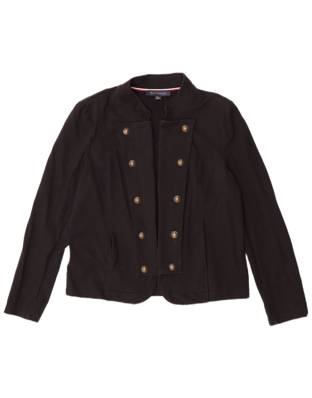 Top damski kardigan Tommy Hilfiger UK 16, duży, czarny, bawełniany