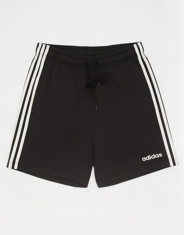 Męskie spodenki sportowe Adidas, średnie czarne, bawełniane