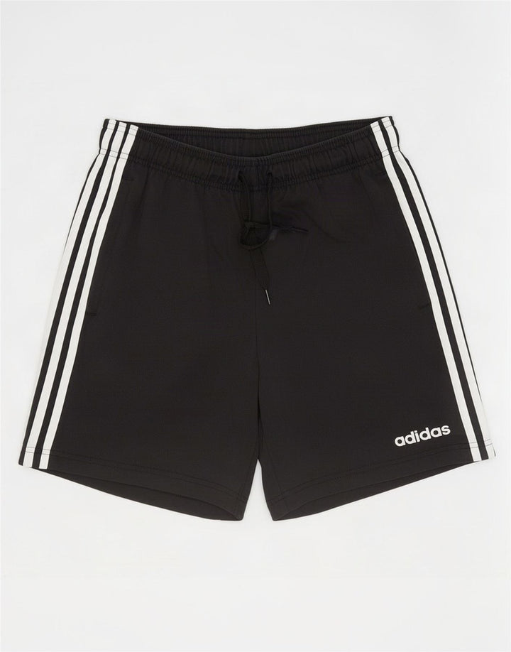 Męskie spodenki sportowe Adidas, średnie czarne, bawełniane