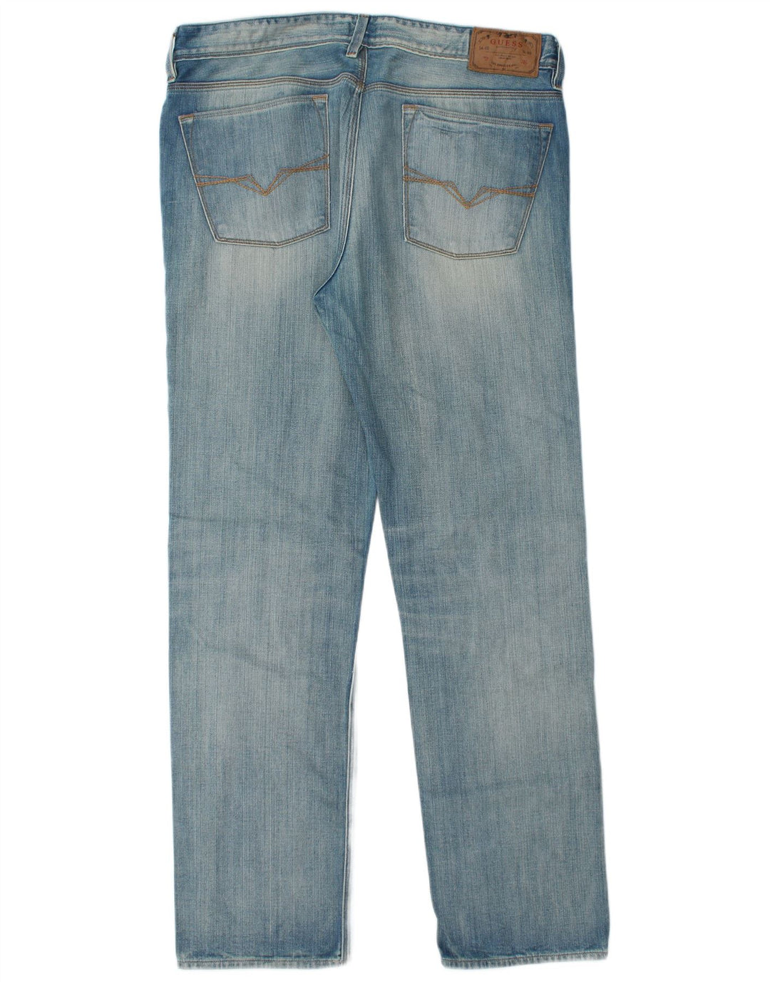 Jeansy Guess Męskie Proste W36 L34 Niebieskie Bawełniane