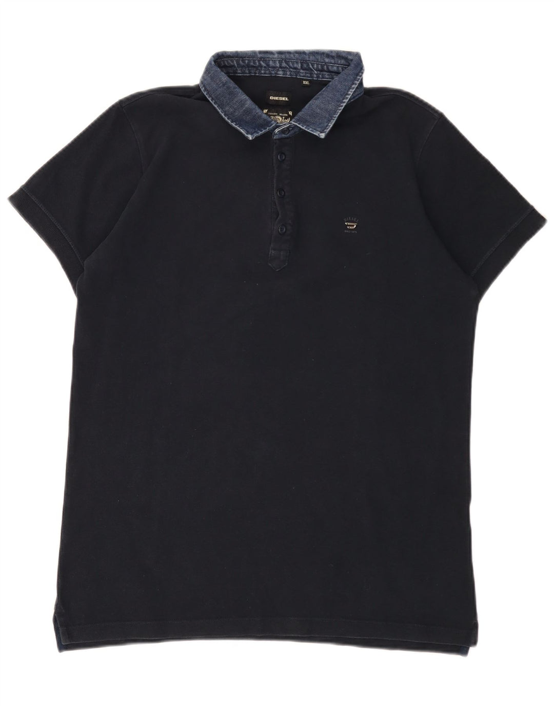 Męska koszulka polo Diesel 2XL, granatowa, bawełniana