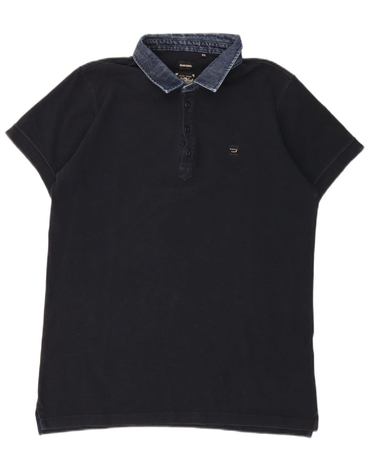 Męska koszulka polo Diesel 2XL, granatowa, bawełniana