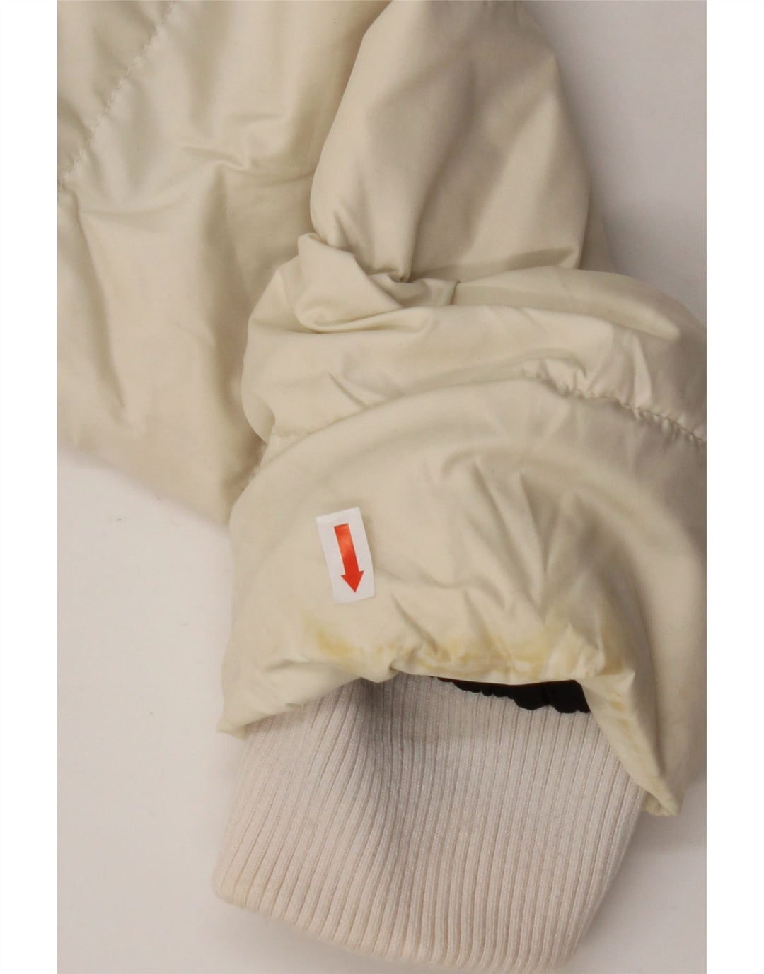 Damska ocieplana kurtka CALVIN KLEIN z kapturem UK 14, średni, złamany biały poliester