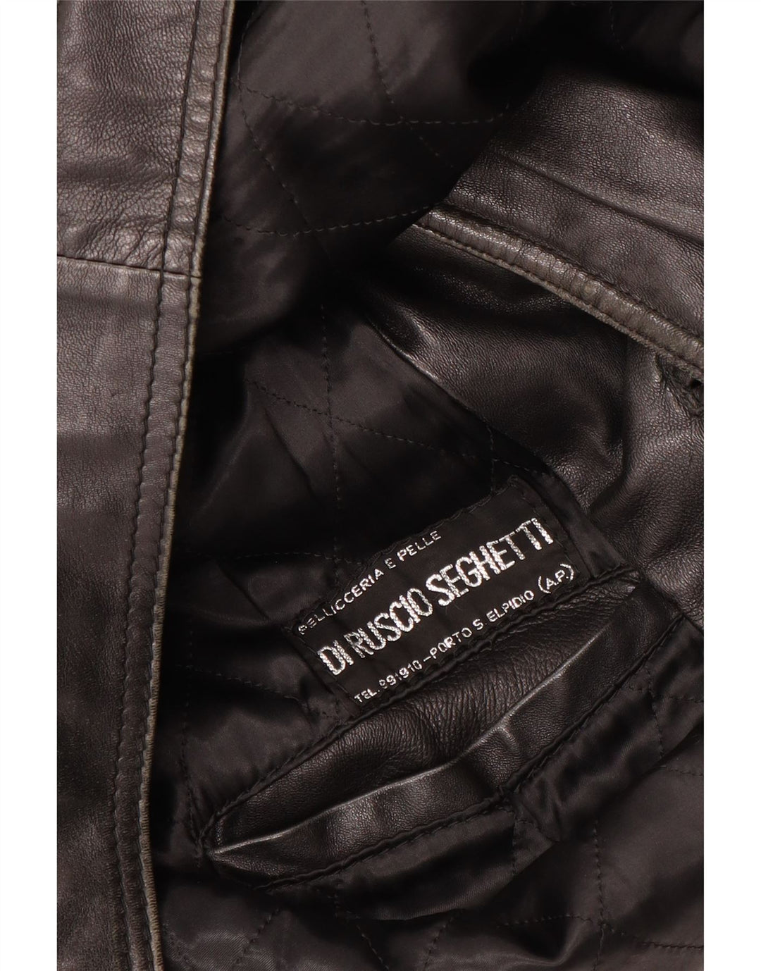 Męska kurtka skórzana VINTAGE UK 40 duża czarna skóra