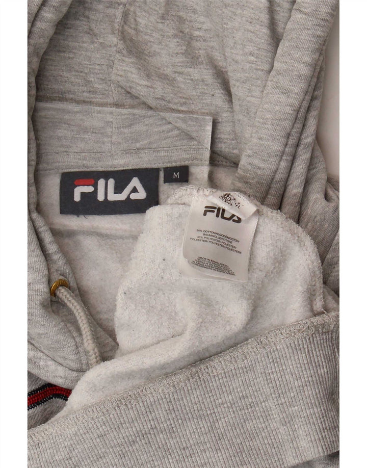 Męski sweter z kapturem Fila, średnioszary, bawełniany