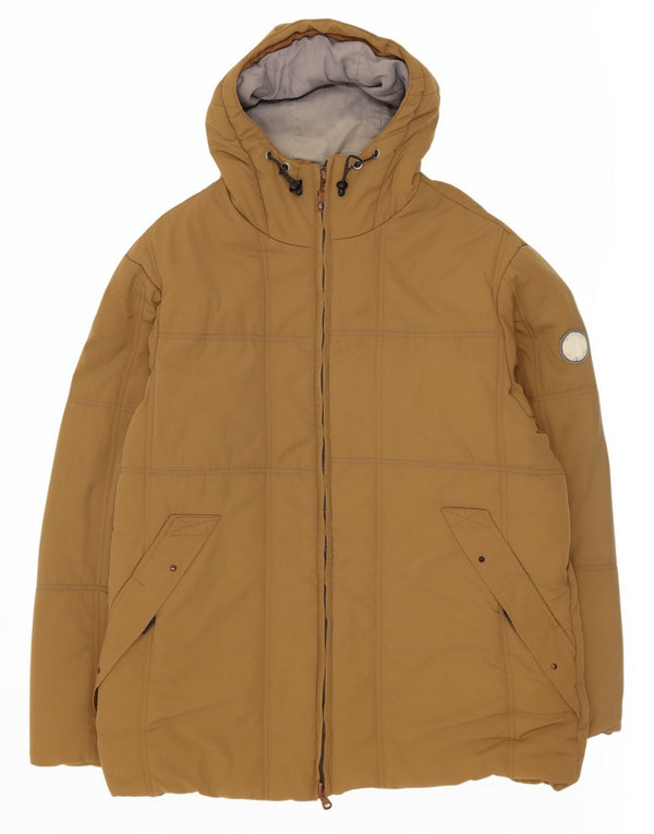 Męska ocieplana kurtka z kapturem Murphy & Nye UK 42 XL, beżowa
