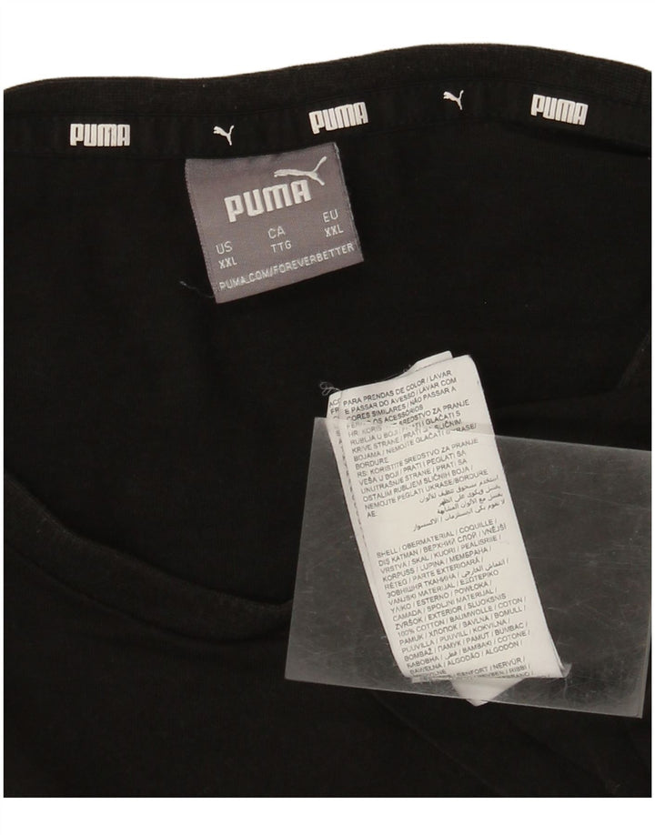 Męska koszulka Puma Top 2XL Czarna bawełniana