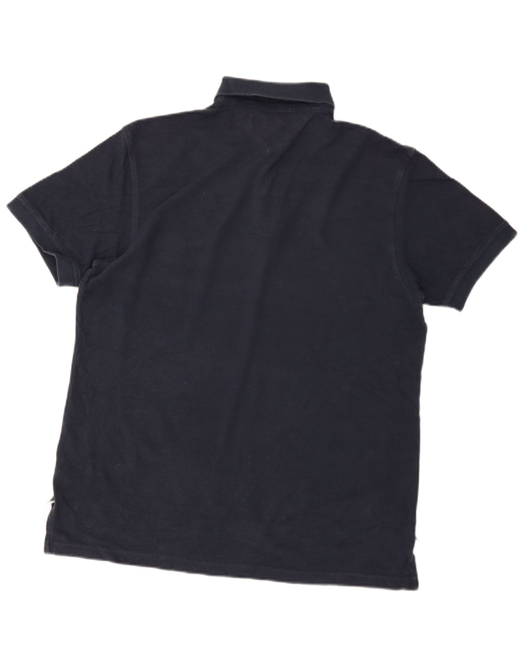 Męska koszulka polo z krótkim rękawem Tommy Hilfiger, średnio-granatowa, klasyczna