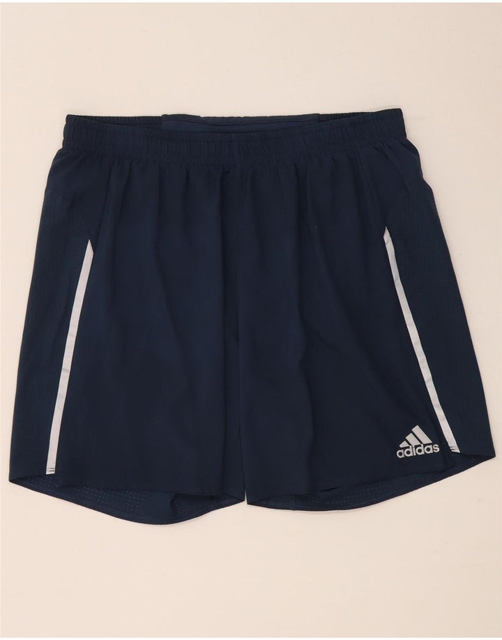 Męskie spodenki sportowe Adidas Aeroready, duże, granatowe, z poliestru
