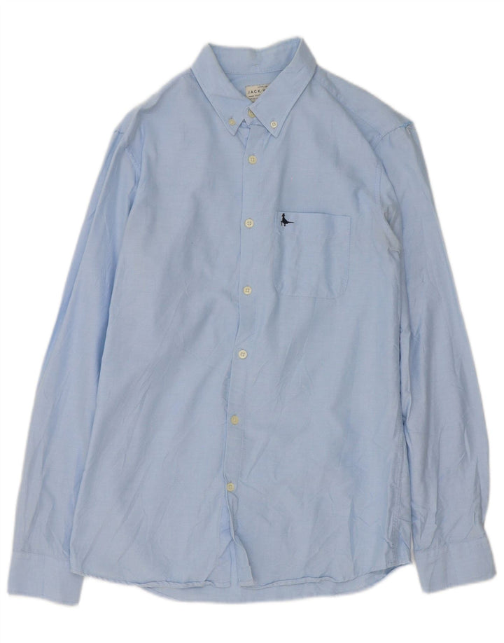 Koszula męska Jack Wills, mała, niebieska, bawełniana