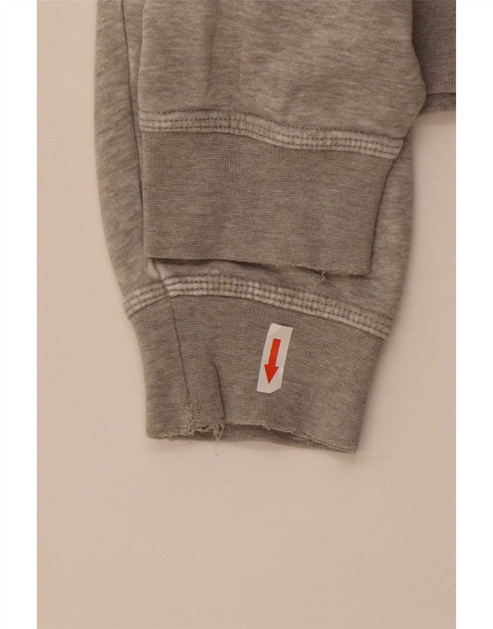 Męski sweter z kapturem Nike z grafiką, średnioszary, bawełniany w cętki
