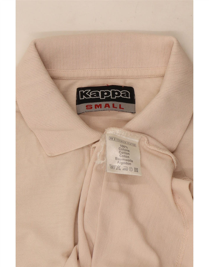 Męska koszulka polo Kappa, mała, różowa, bawełniana