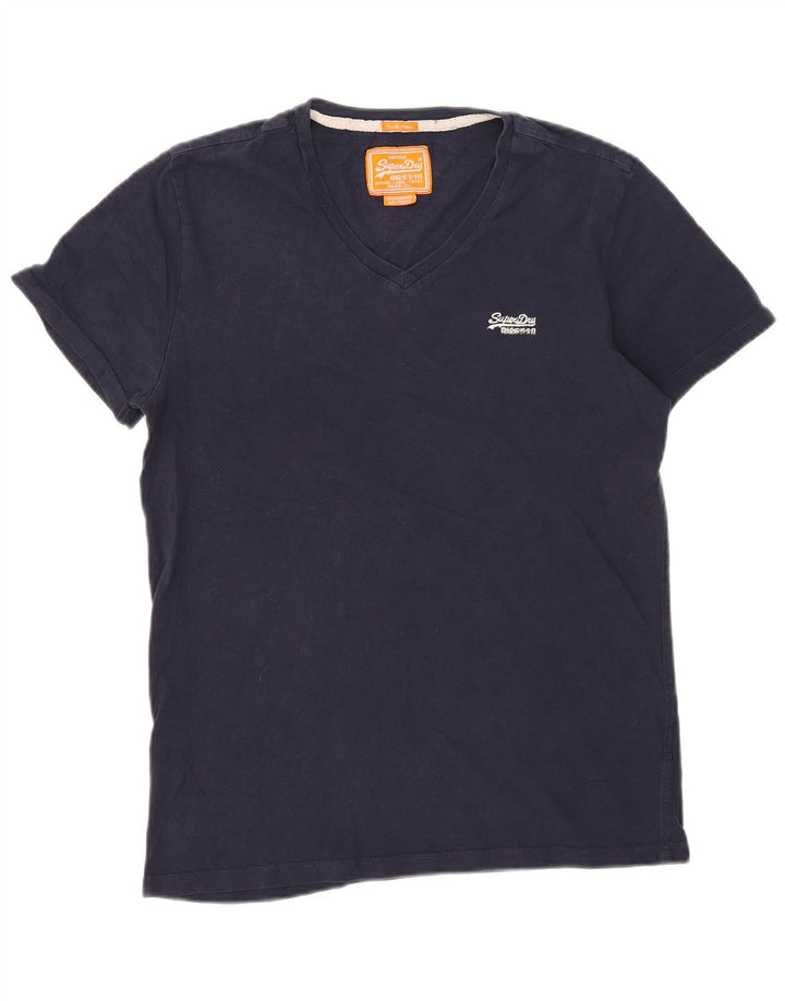 T-shirt męski Superdry, średni, granatowy, bawełniany