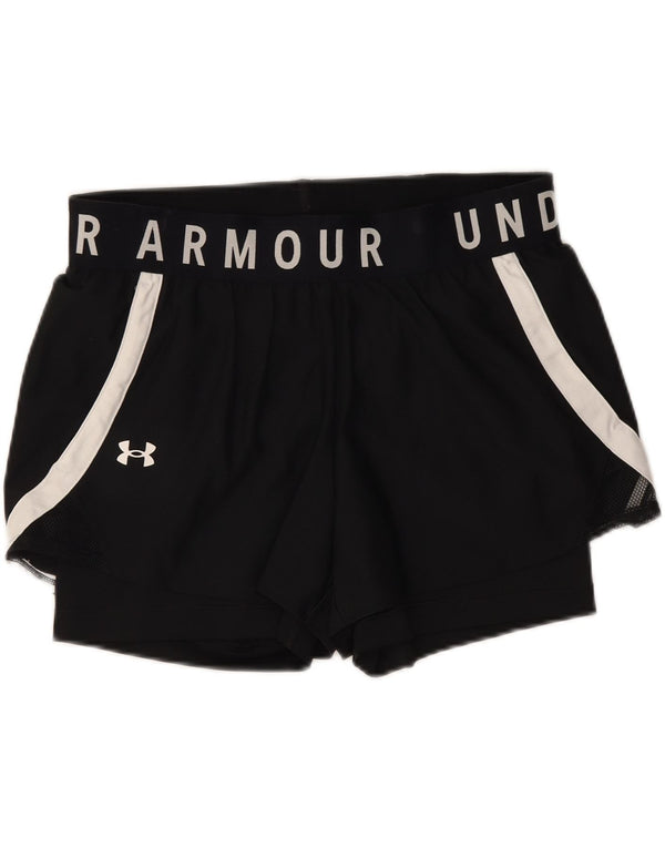 Damskie spodenki sportowe Under Armour Graphic UK 14, duże, czarne, z blokami kolorów