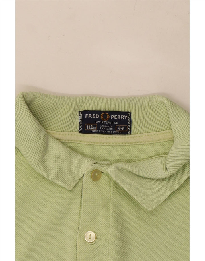 Męska koszulka polo FRED PERRY w kolorze średniozielonym