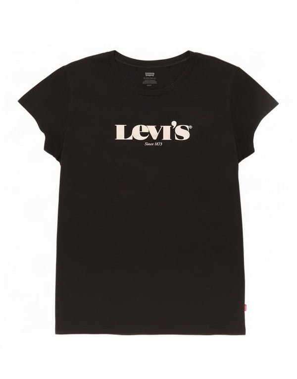 Damska koszulka z grafiką Levi's Top UK 14, duża czarna