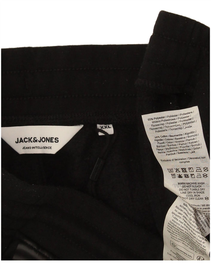 Męskie spodnie dresowe Jack & Jones Joggers 2XL Czarny poliester