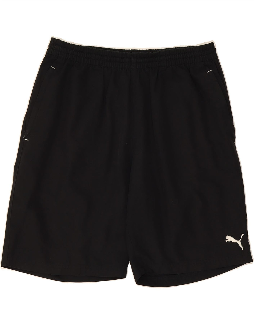PUMA Mens Sport Shorts Medium  Black Polyester Vintage Puma and Second-Hand Puma from Messina Hembry 
